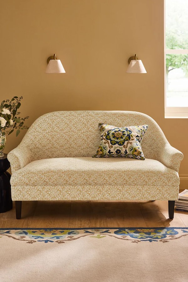 Ochre Tangier Rosemoor Small 2 Seater Sofa from Nina Campbell