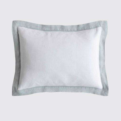 Duck Egg Linen Breakfast Pillow