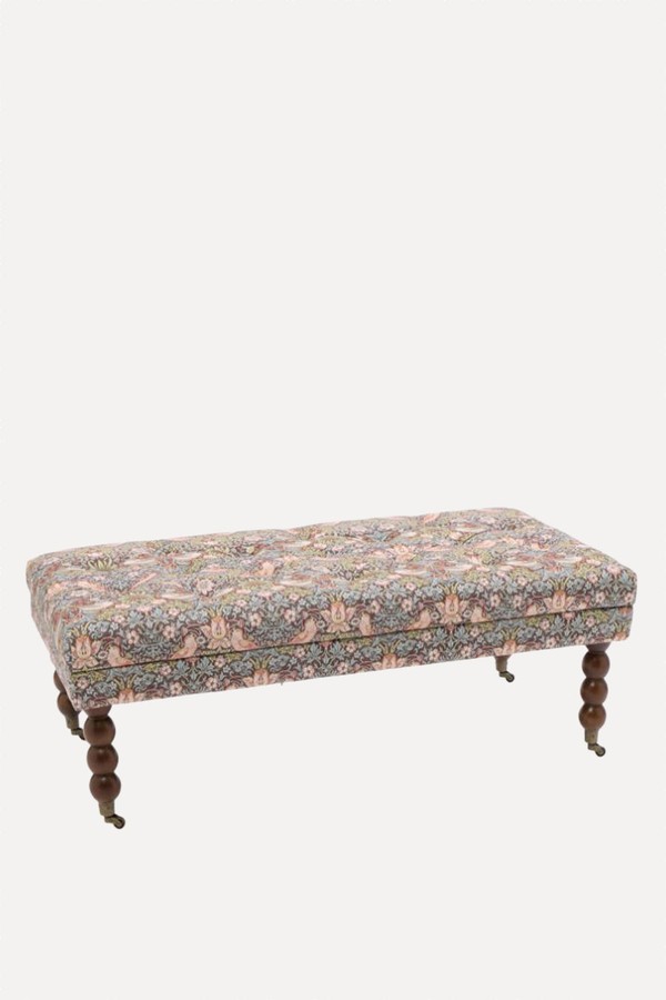 Strawberry Thief Floral Bench from Brocante