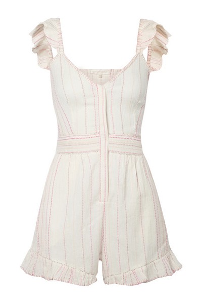 Embroidered Cotton-Voile Playsuit from Love Shack Fancy