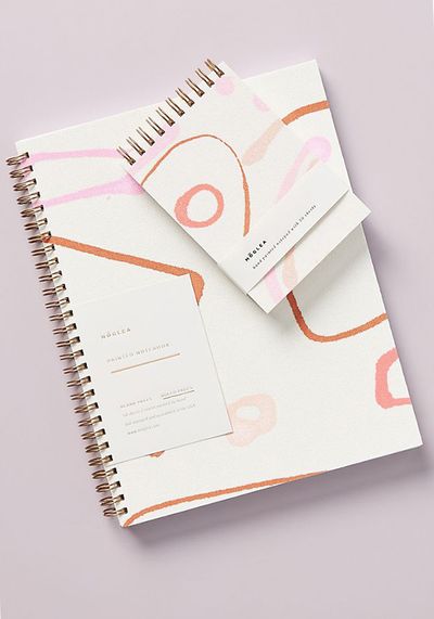 Moglea Linen Spiral Notebook