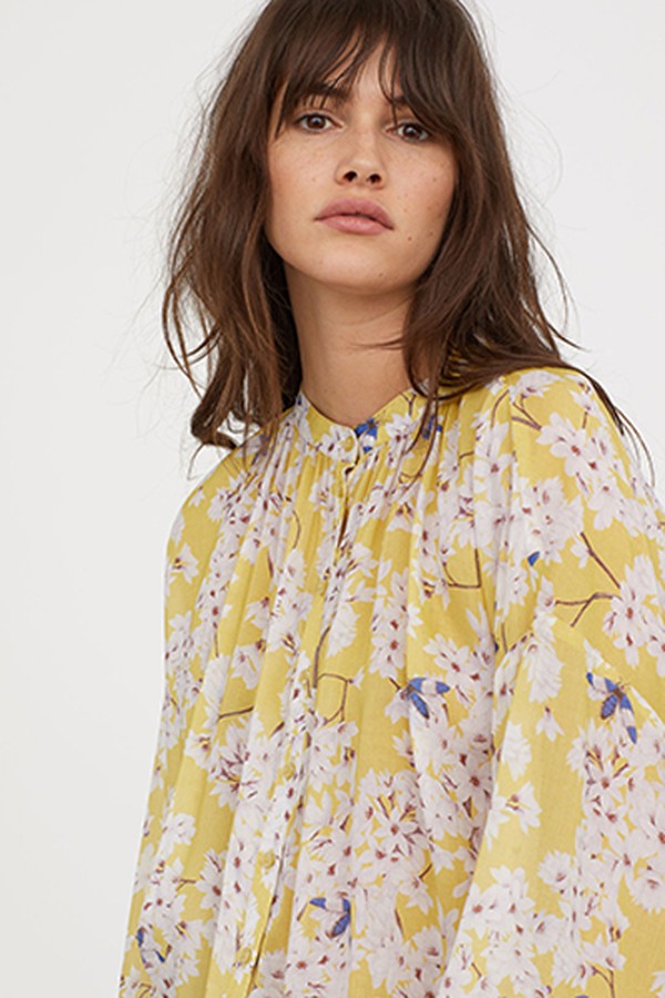 Patterned Lyocell Blouse from H&M