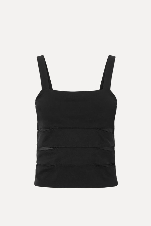 Morgan Mesh-Paneled Stretch-Jersey Tank from ERES 