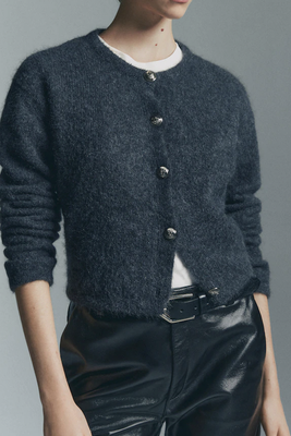 Knit Cardigan With Buttons from Massimo Dutti