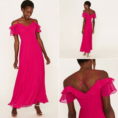 Pleated Maxi Dress