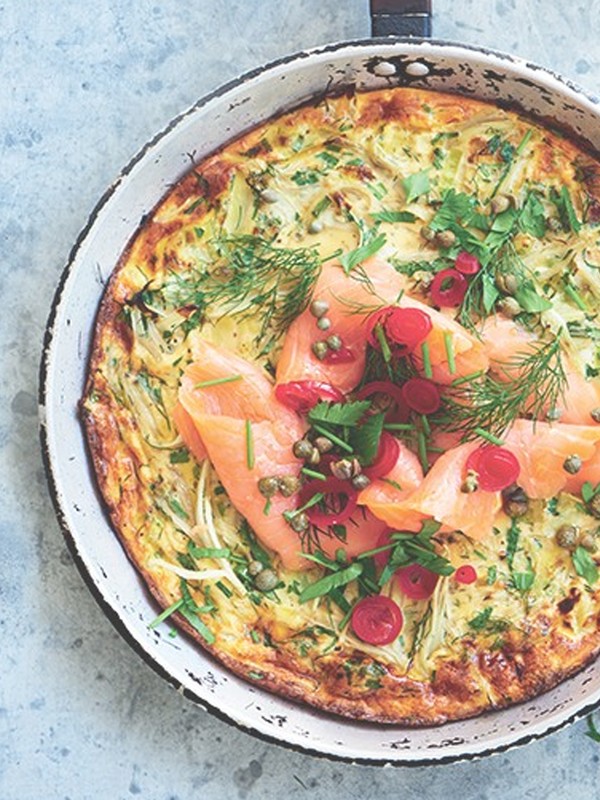 Smoked Salmon Frittata