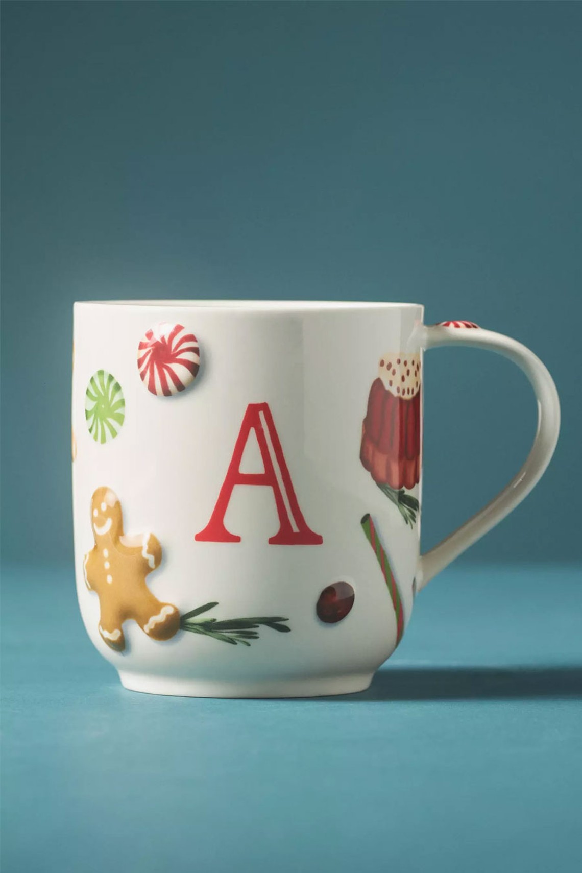 Holifaye Stoneware Monogram Mug from Anthropologie