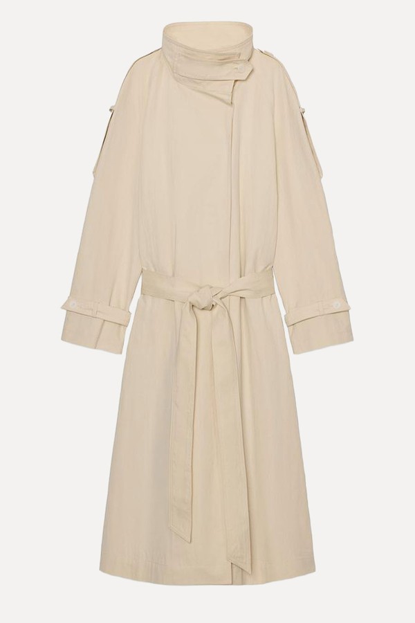 High Neck Trench Coat