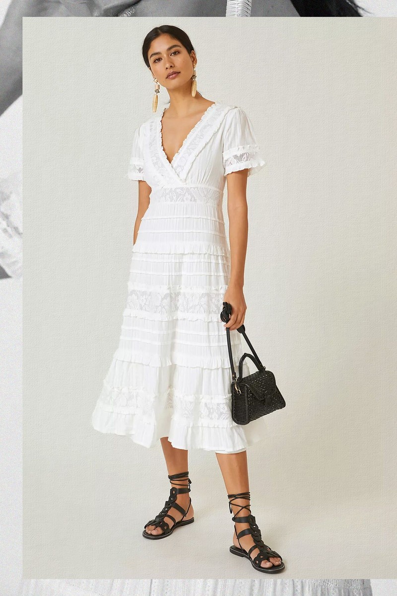 Femme Ruffled Midi Dress