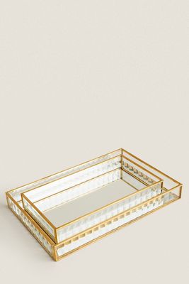 Gold-Rim Tray from Zara Home