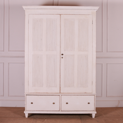 Danish Painted Linen Cupboard from Arcadia Antiques