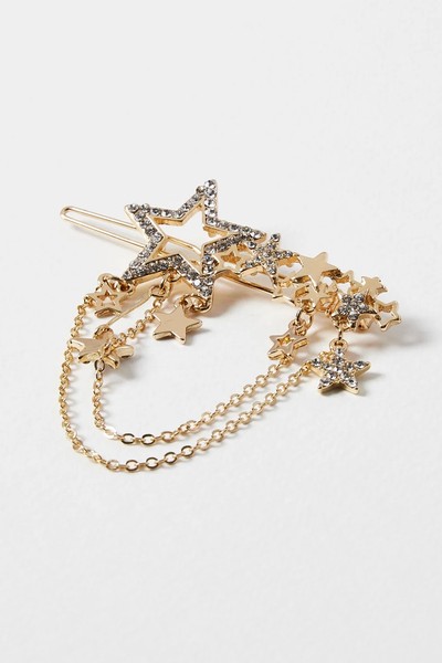 Anaise Stars & Chain Barrette Hair Clip from Oliver Bonas