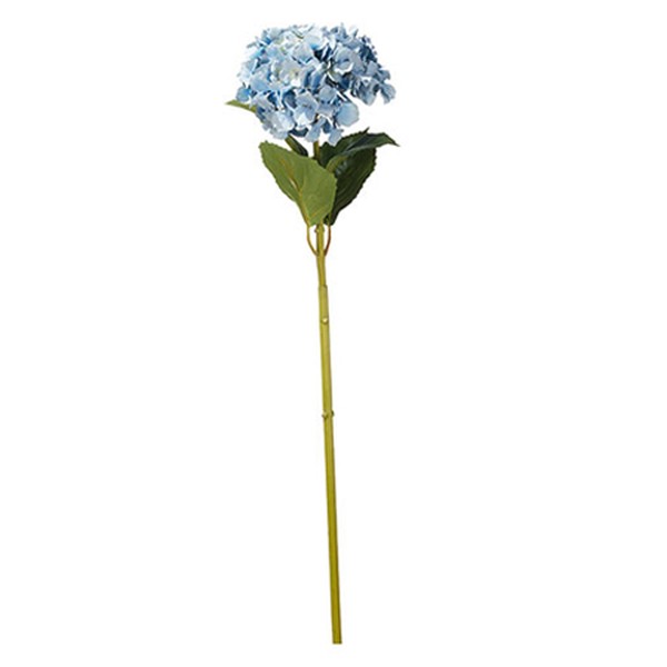 Faux Mop Head Hydrangea Stem