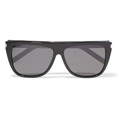 Flat-Top Acetate Sunglasses from Saint Laurent