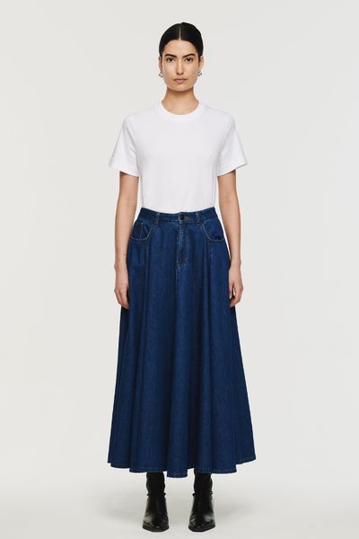 Luna Volume Ankle Length Skirt 