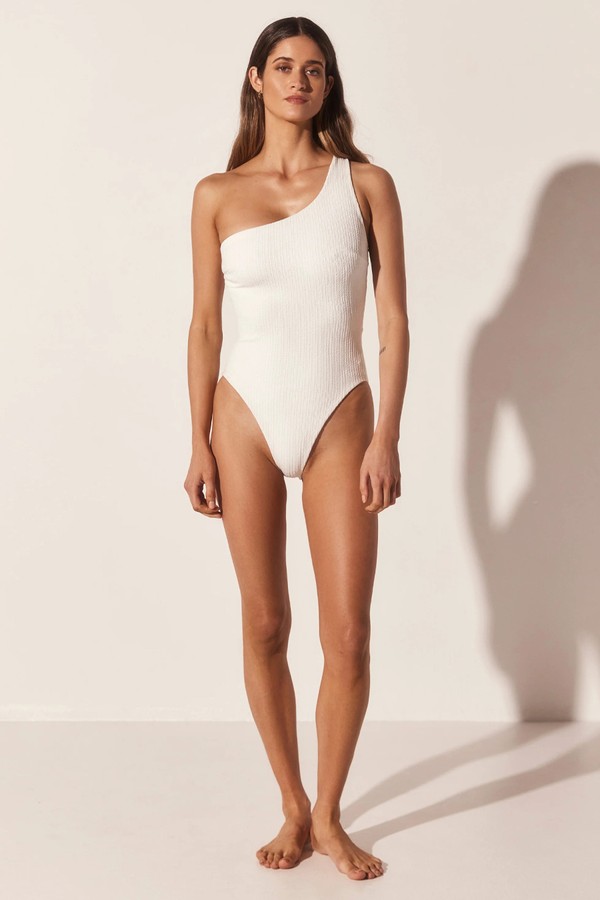 The Tilt Bone Crinkle Swimsuit from Form Fold