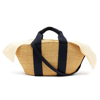 George Capri Canvas & Woven-Straw Bag from Muun