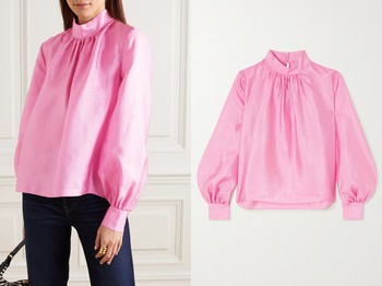 Eddy Hammered-Satin Blouse from Stine Goya