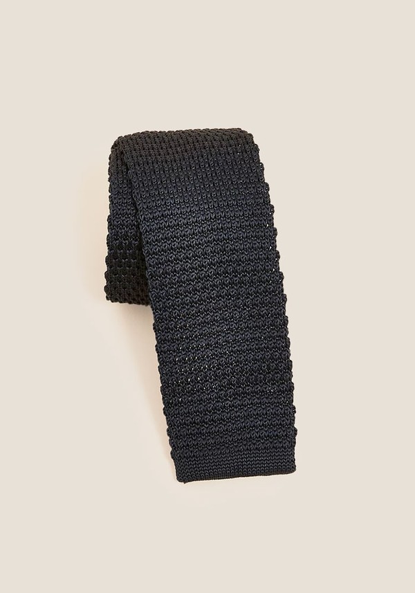 Skinny Square End Knitted Tie