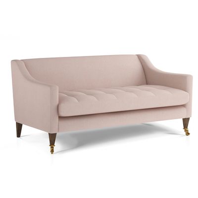 Oliver Medium Sofa, House Weave In Rose Quartz
