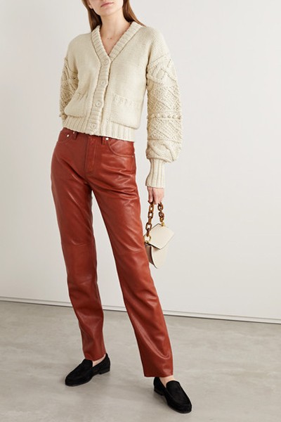 Jacinta Cropped Cotton Cardigan from Apiece Apart