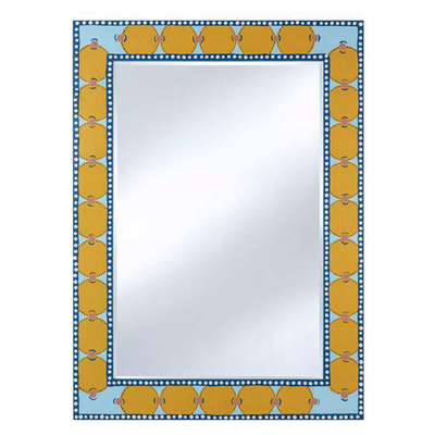 The At Home Mirror V Yellow Blue