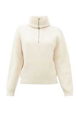 Half Zip Ribbed Sweater from Kelanie 