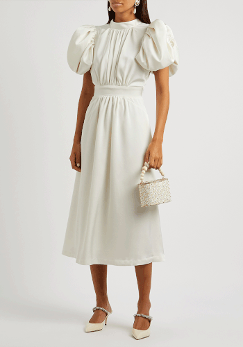 Noon Satin Midi Dress from Rotate Birger Christensen 