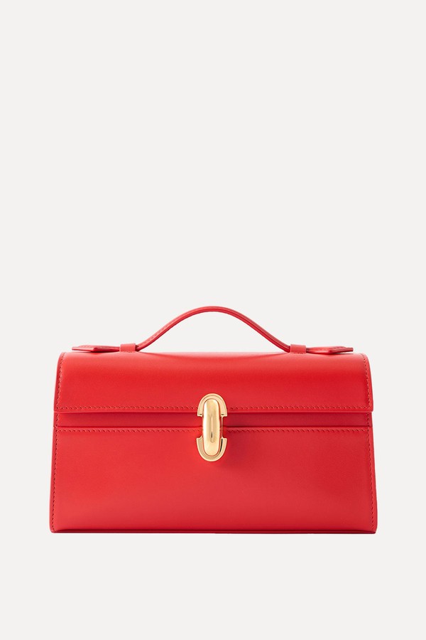 Symmetry Leather Top-Handle Bag from Savette