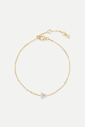 Diamond Letter Bracelet 