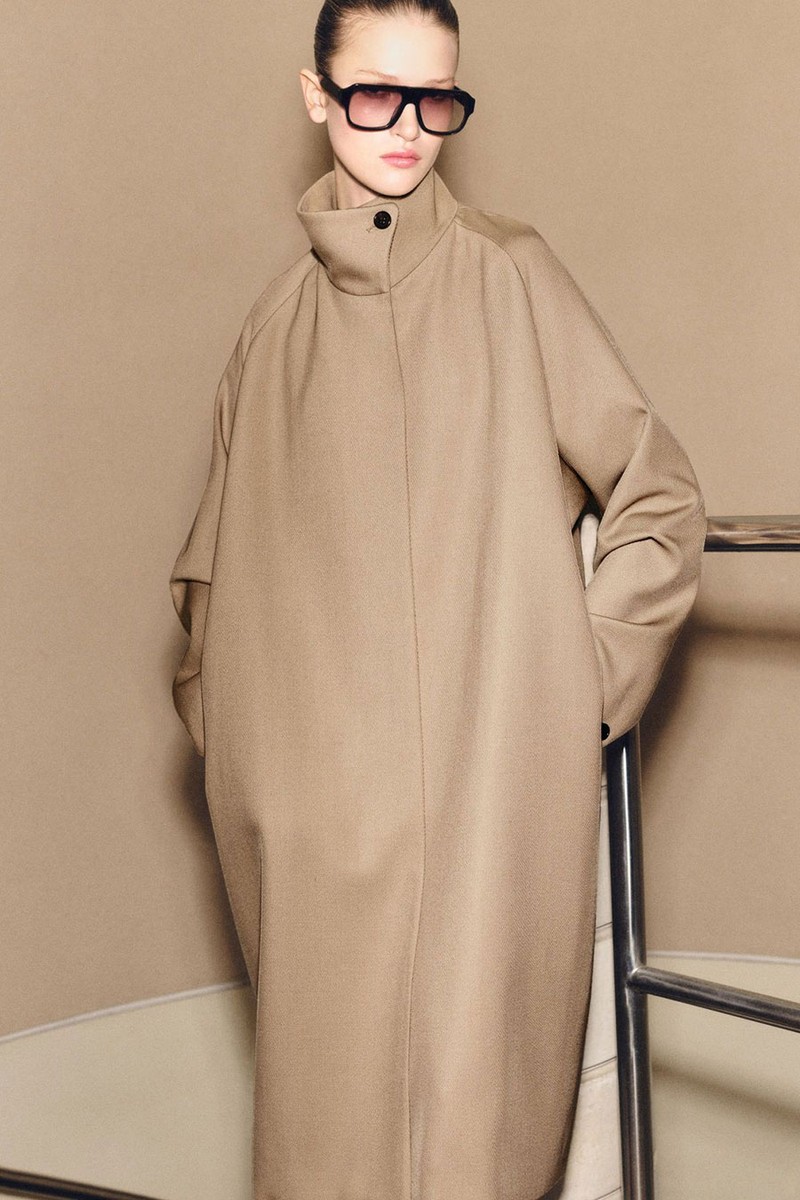 Trapeze Wool-Blend Coat from COS