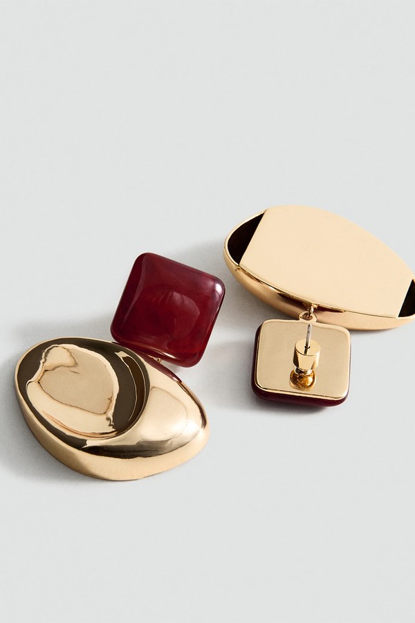 Mixed Pendant Earrings from Mango