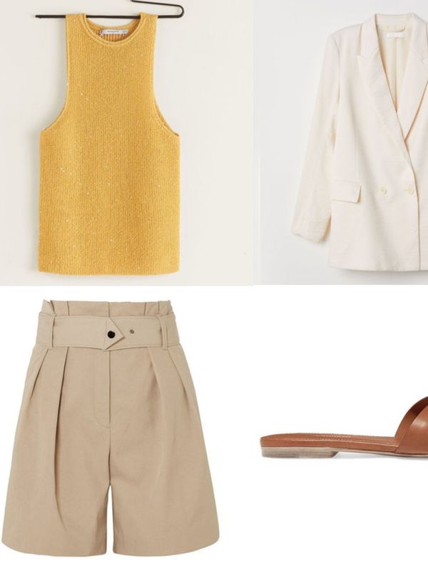 6 Ways To Style A Blazer, Shorts And Sandals
