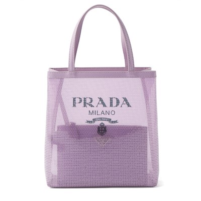 Logo Print Sequinned Tote