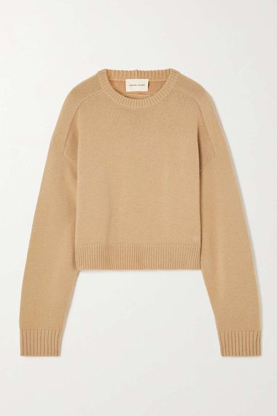 Bruzzi Oversized Cropped Wool & Cashmere-Blend Sweater from LouLou Studio