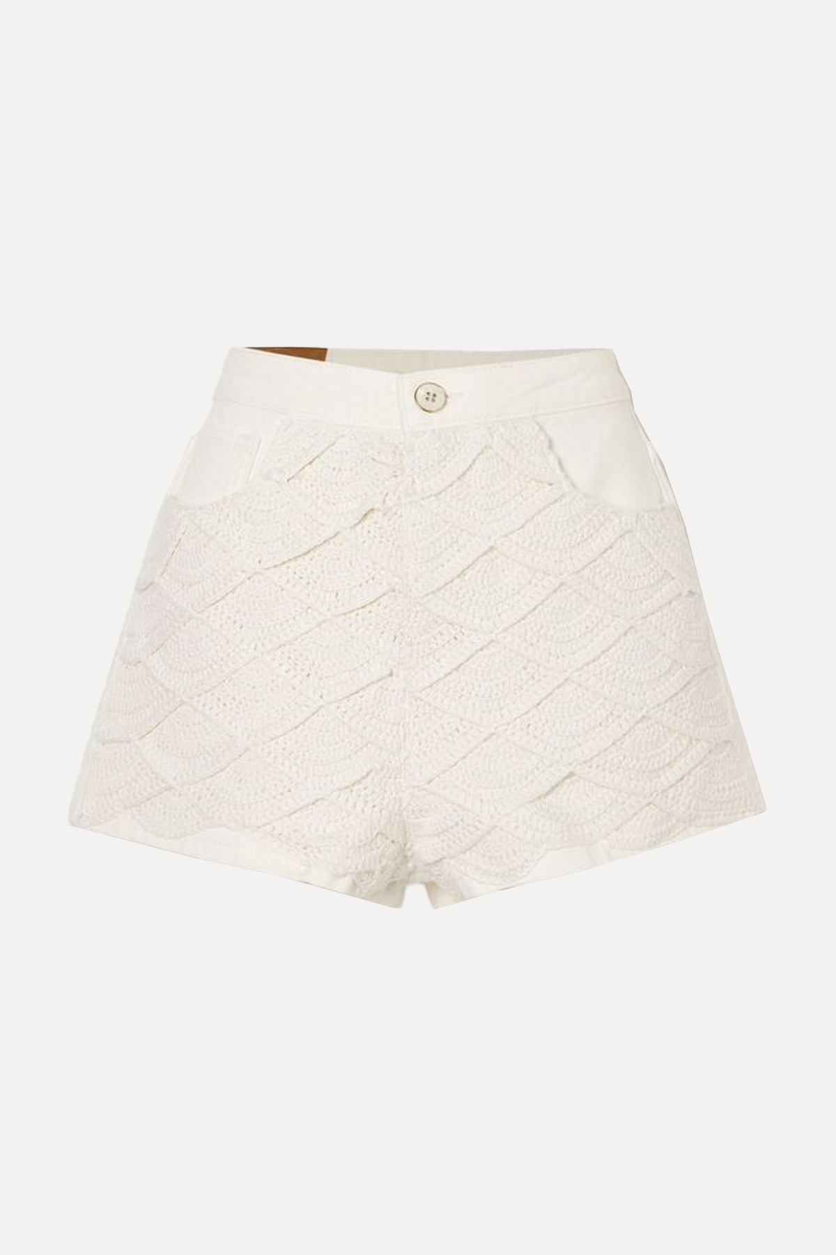 Crocheted Cotton & Denim Shorts  from Farm Rio