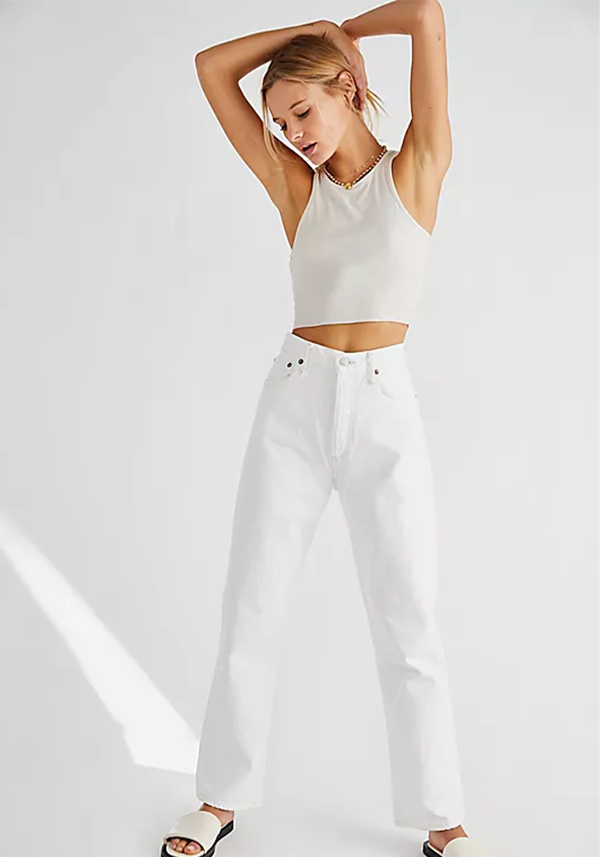 90s Pinch Waist High Rise Straight from Free People