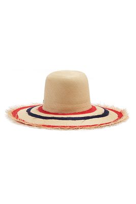 Striped Wide-Brimmed Straw Hat from Filu Hats