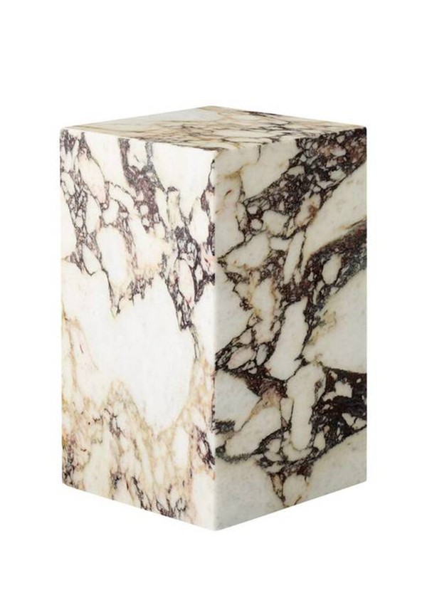 Calacatta Viola Marble Tall Plinth from Vinterior