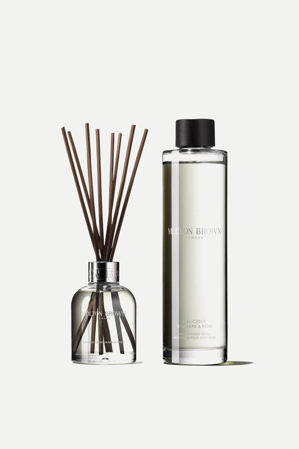 Delicious Rhubarb & Rose Aroma Reeds & Refill Gift Set