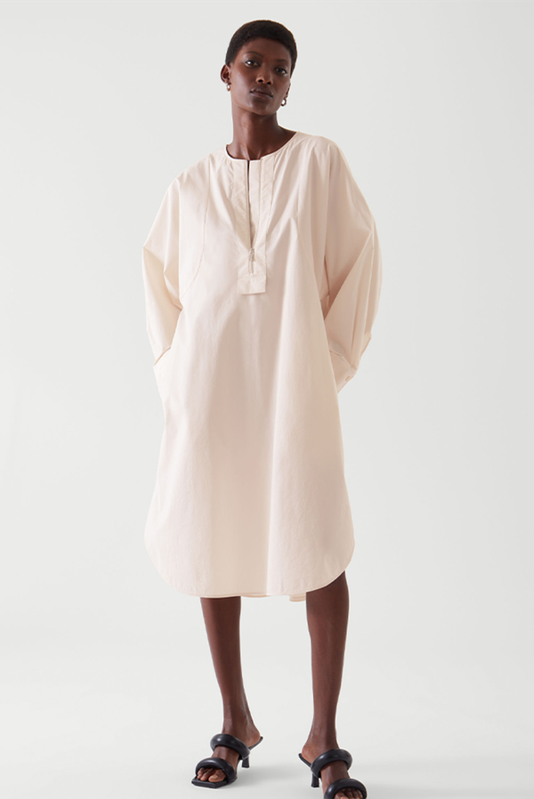 Oversized A-Line Shirt Dress