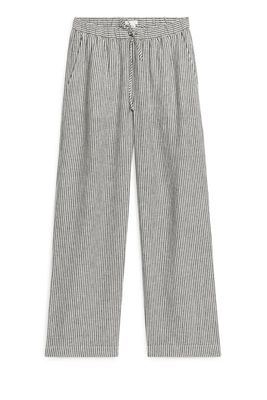 Linen Drawstring Trousers
