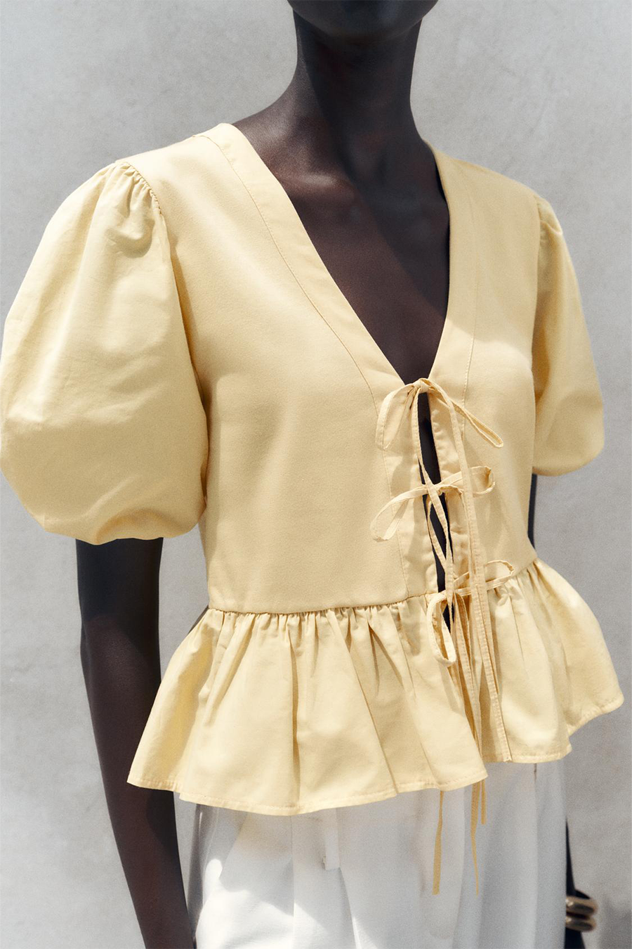 Ribbon Trim Top from Zara