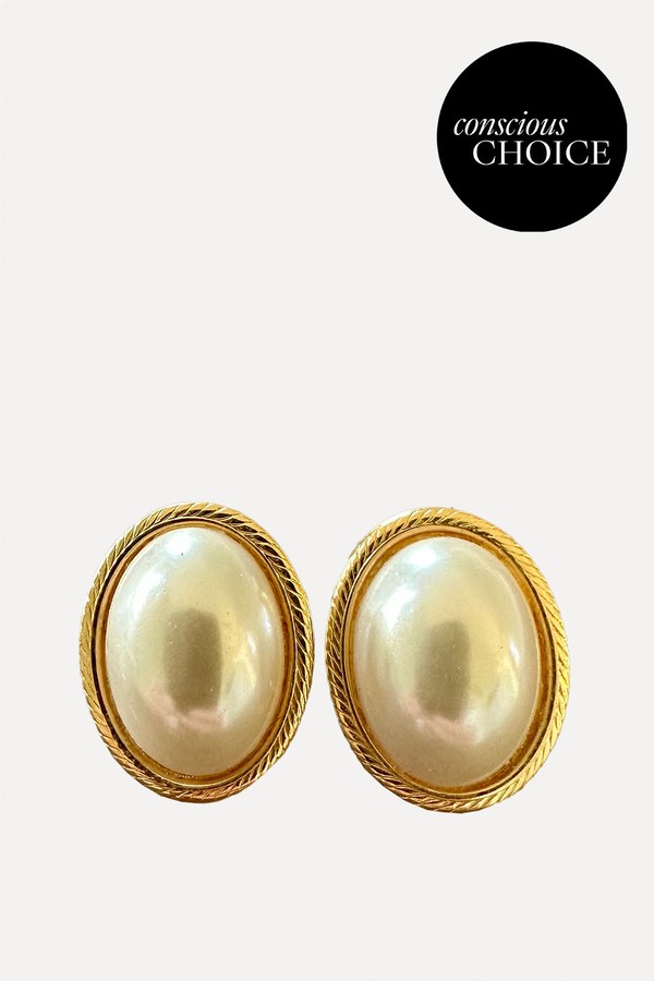 Oval Pearl Earrings from Alice Skewis Jewellery