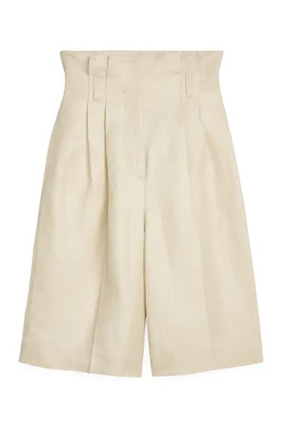 Linen Blend Pleated Culottes from Arket