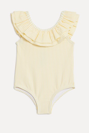 Stripe Frill Swimsuit from M&S