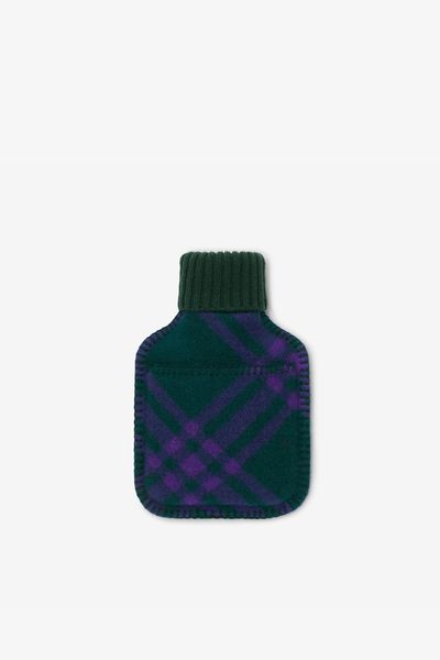 Check Wool Hot Water Bottle