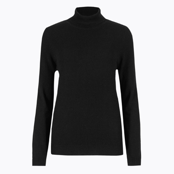 Pure Cashmere Roll Neck Jumper from Marks & Spencer