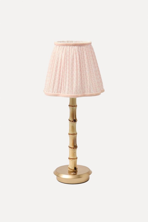 Rechargeable Bamboo Lamp With Lotus Shade from Mrs. Alice