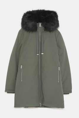 Water-Repellent Quilted Parka from Zara